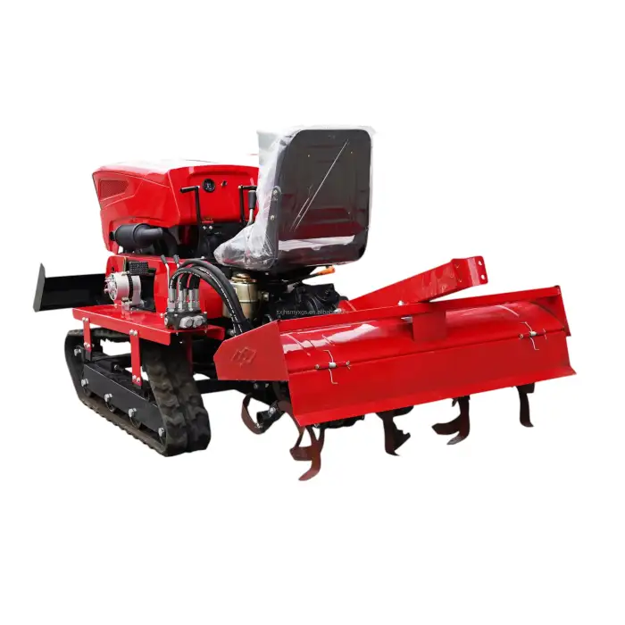 Mini 40hp diesel Power Tiller Cultivators Agricultural Farming Machine Crawler Tractor Suitable Paddy Fields and Dry Land