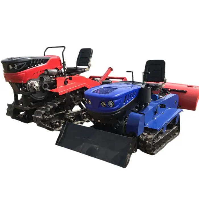 Mini 40hp diesel Power Tiller Cultivators Agricultural Farming Machine Crawler Tractor Suitable Paddy Fields and Dry Land