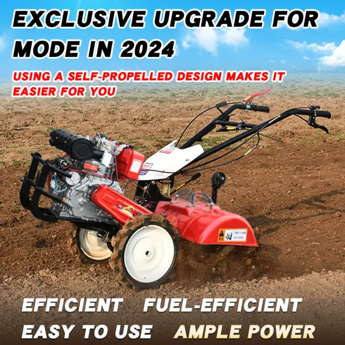 Four-wheel Rotavator Cultivator Cultivators Tractor Power Tiller Agriculture