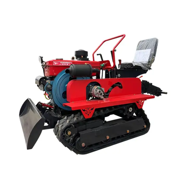 Mini Crawler Tractor Remote Control Mini Crawler Cultivator Agricultural Machinery Farm Cultivator