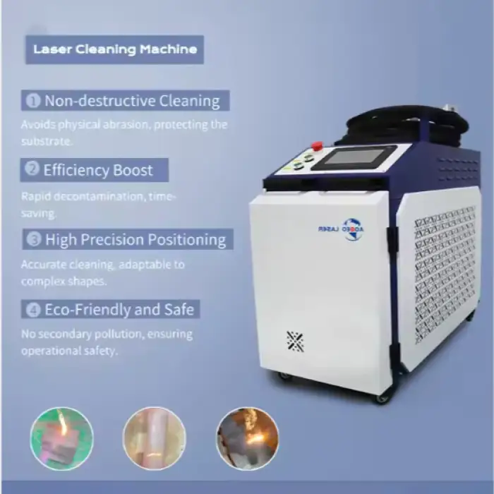 High Power 2000w Watt Handheld Laser Cleaning Machine for Metal Oil Paint Rust Removal Stainless Stone Laser Cleaner