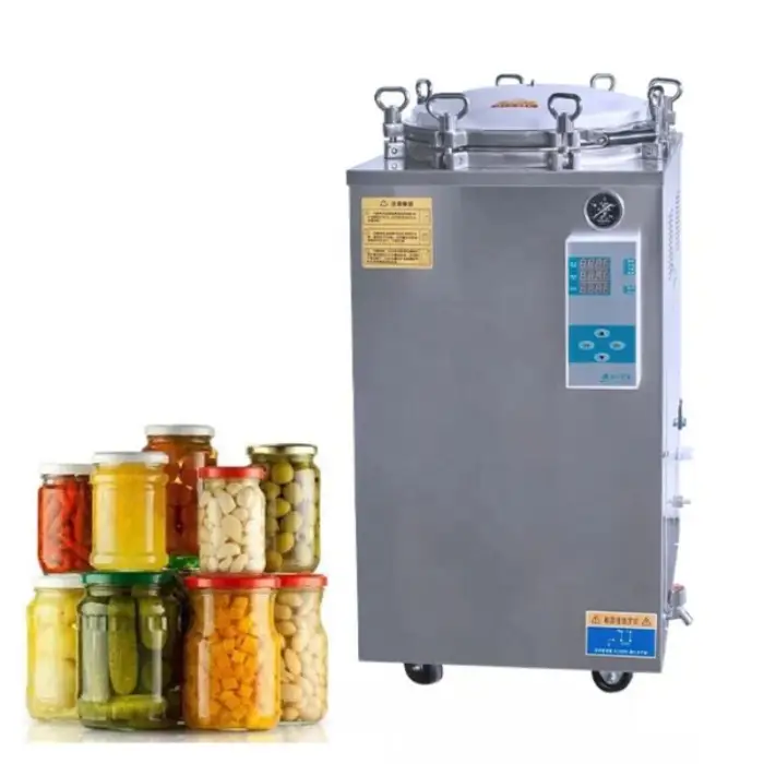 Vertical Autoclave Sterilizer 50 Litres Canned Food Retort Autoclave Machine