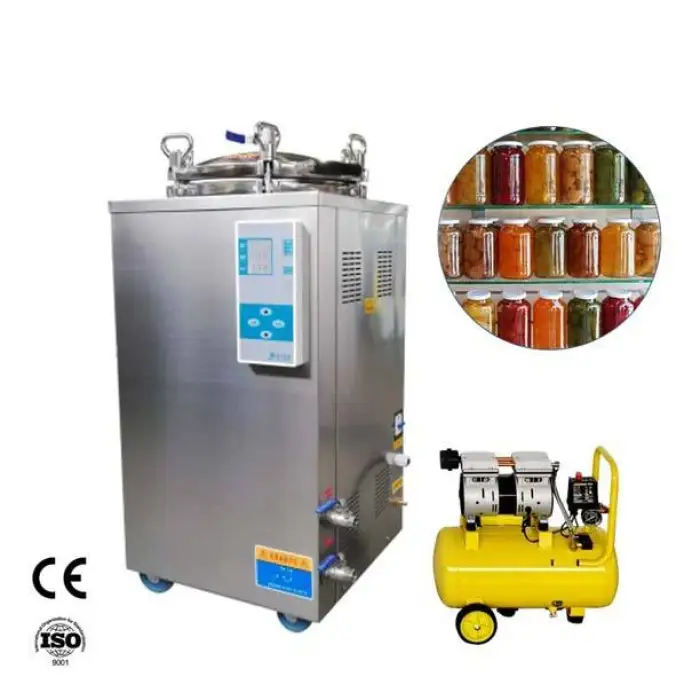 Vertical Autoclave Sterilizer 50 Litres Canned Food Retort Autoclave Machine