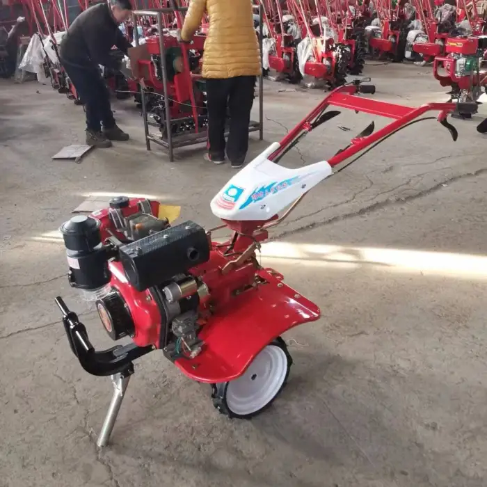 Agricultural Farm Cultivator 8HP/178F diesel Powered Micro Mini Rear Tine Rotary Tiller Rotovator Weeder Cultivators Machine