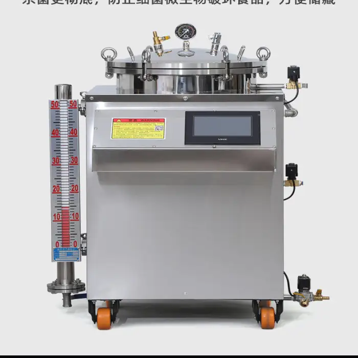 Food Sterilization Pot High Pressure Water Bath Steam Retort Autoclave for Canning Food 80L/100L/150L