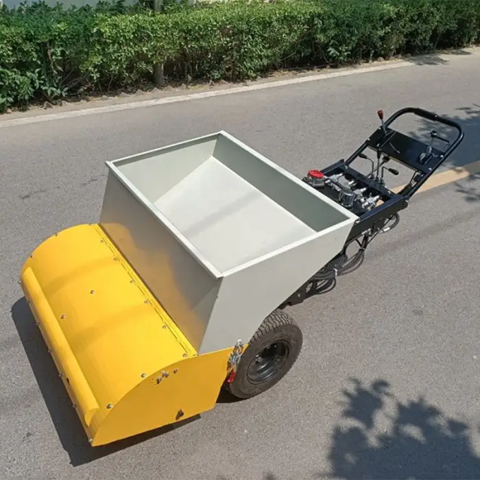 Mini Asphalt Road Paver Hand Automatic Asphalt Paver Wheel Concrete Road Paving Machine