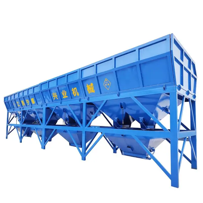 XY Pld1200 Two/Three Hopper Aggregate Batcher Concrete Machinery Screw Conveyor Type Machine Mini Concrete Batching Machine