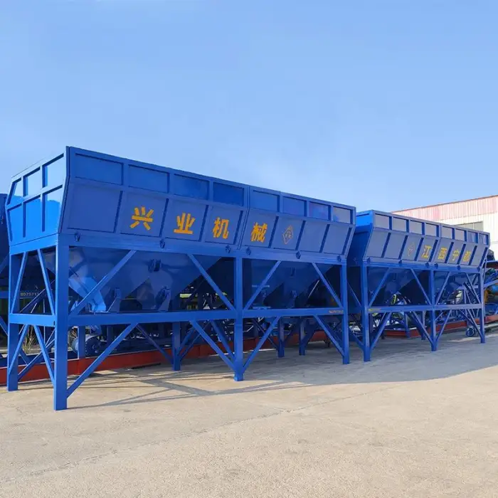 XY Pld1200 Two/Three Hopper Aggregate Batcher Concrete Machinery Screw Conveyor Type Machine Mini Concrete Batching Machine