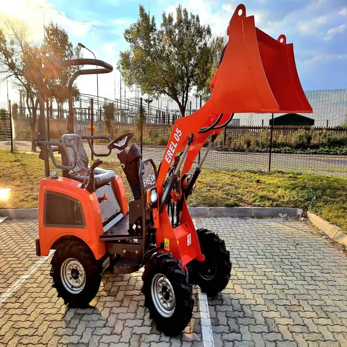 Everun High Performance 500kg EREL05 Multifunctional Mini Electric Farm Wheel Loader