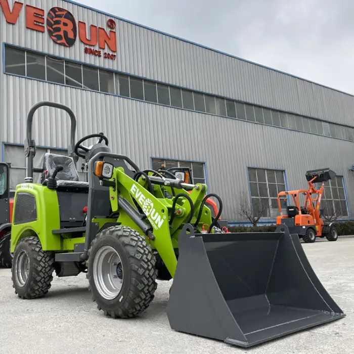 Everun High Performance 500kg EREL05 Multifunctional Mini Electric Farm Wheel Loader