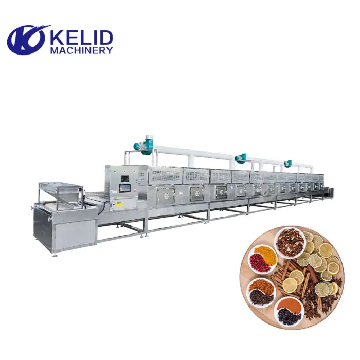 Spices Industrial Automatic Microwave Food Sterilization Machine