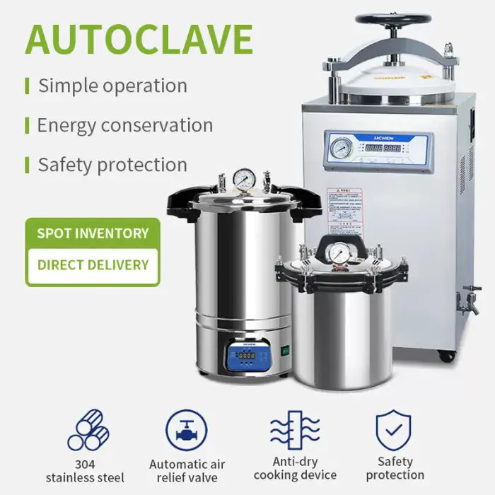 Autoclave 8L~24L Food Sterilizer With Different Capacities Autoclave Sterilization Machine at 126 Degrees