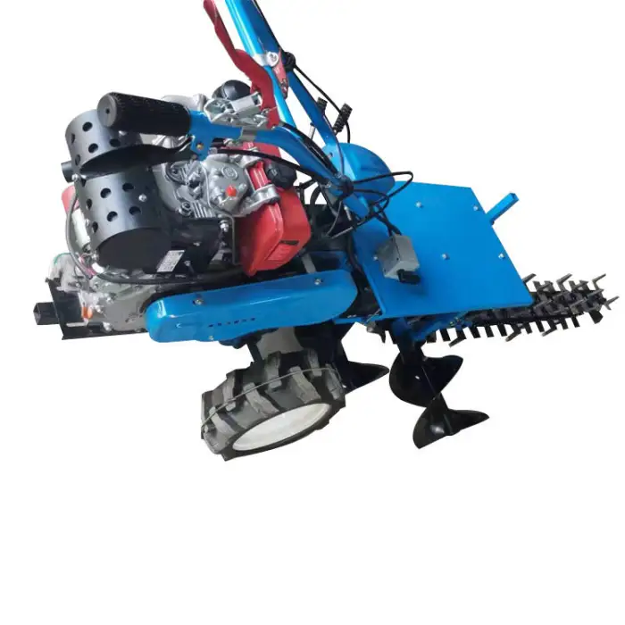 Small Hand Trencher Machine Mini Ditcher Walk Behind Trencher