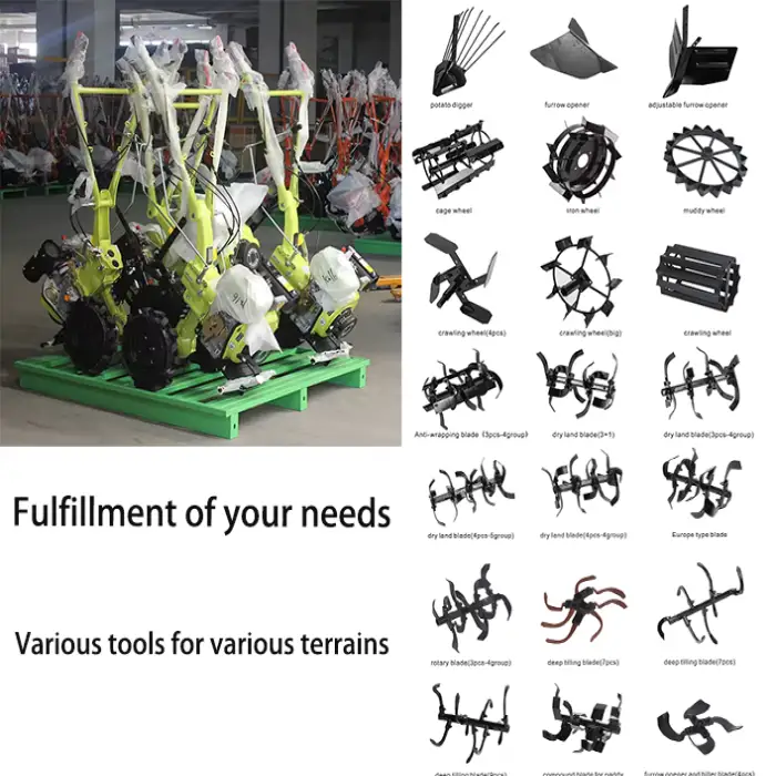 4 Stroke Petrol Rotavator Cultivator Machinery Farming Equipment Agricultural Cultivator Machine Cultivators Mini Tiller Rotary