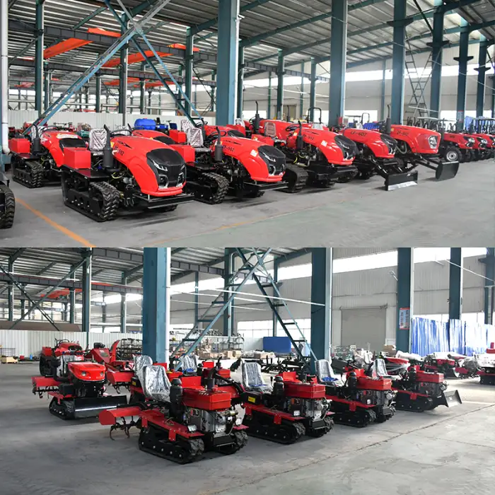 25 HP Crawler Tractor Multifunctional Mini Rotavator Rotary Tiller Cultivator Diesel Fuel