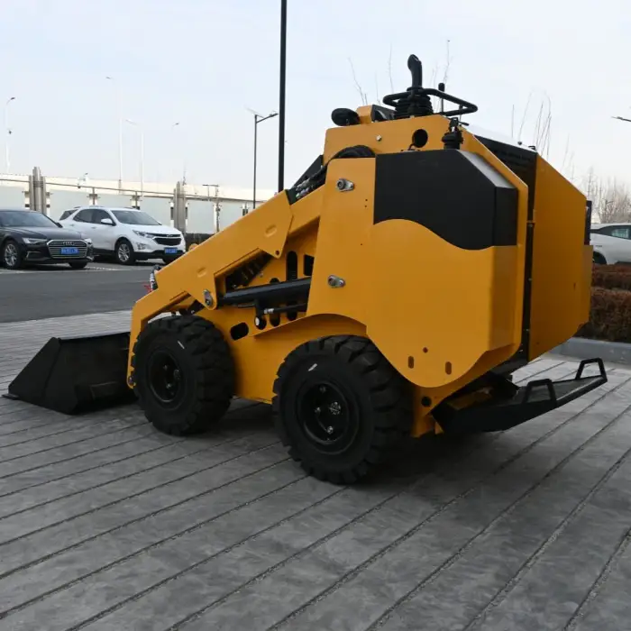 Track Wheel CE/EPA Mini Skid Steer Loader With Bucket Trencher Rotary Plow