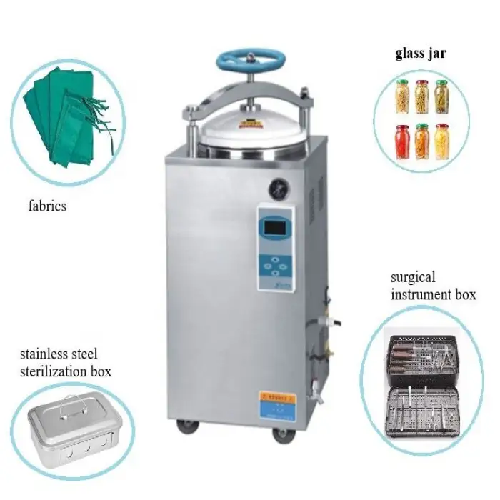 Vertical Autoclave Sterilizer35 75 100 Litres for Canned Food Mushroom Retort Machines