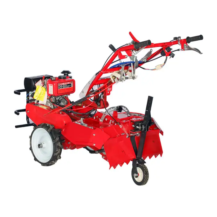 7HP 4 Stroke Belt Drive Agricultural Gasoline / Petrol Power Tillers Garden Rotavator / Cultivator Tiller Amec Power Tiller