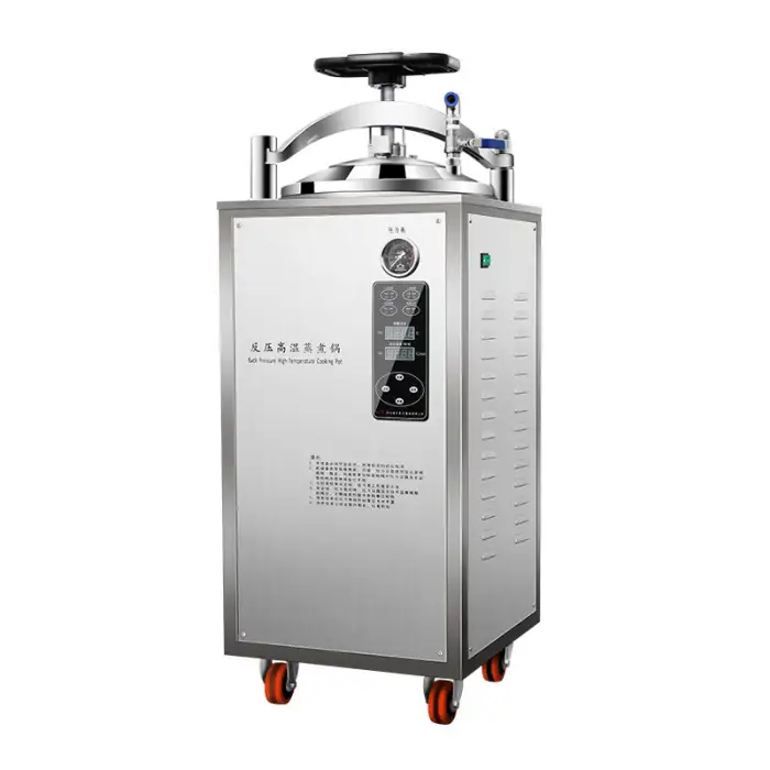 100L Counter Pressure Steam Food Sterilizers Sterilizing Machine Retort Vertical Automatic Autoclave for Food