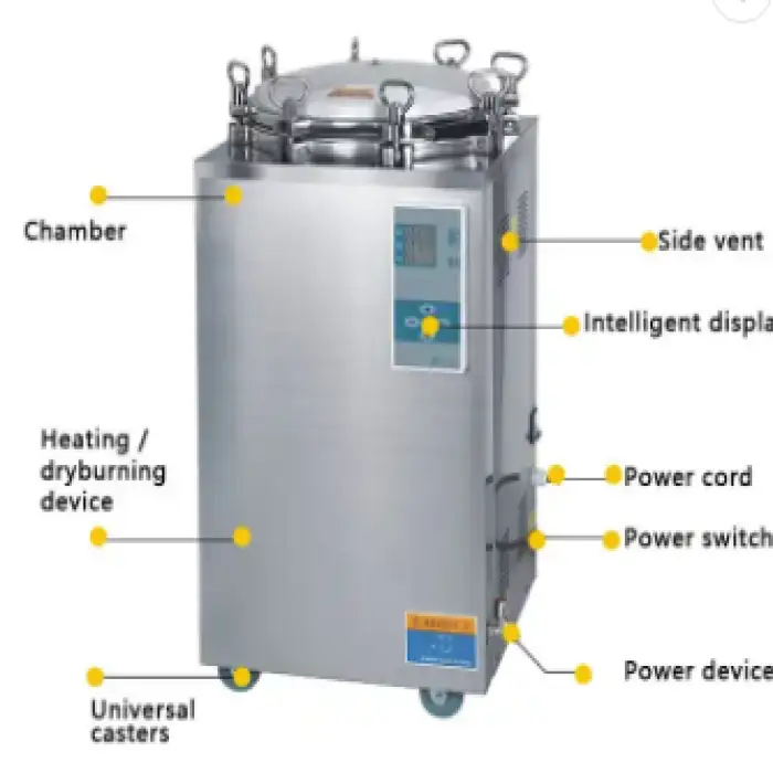 100-150 Litre Large Capacity Vertical Autoclave Sterilizer for Canned Foods and Mushroom