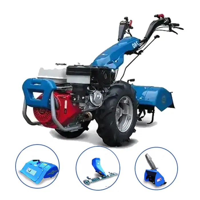 Multifunctional Mini Tiller Rotary Hoe Tiller Turning Soil Rotary Tiller Cultivator with Fertilizer Applicator