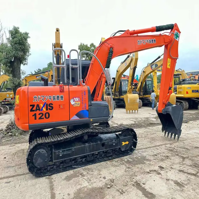 Used Hitachi ZX120 Machinery Equipment Hydraulic Crawler Digger 12 Tons Hitachi 120 Excavator