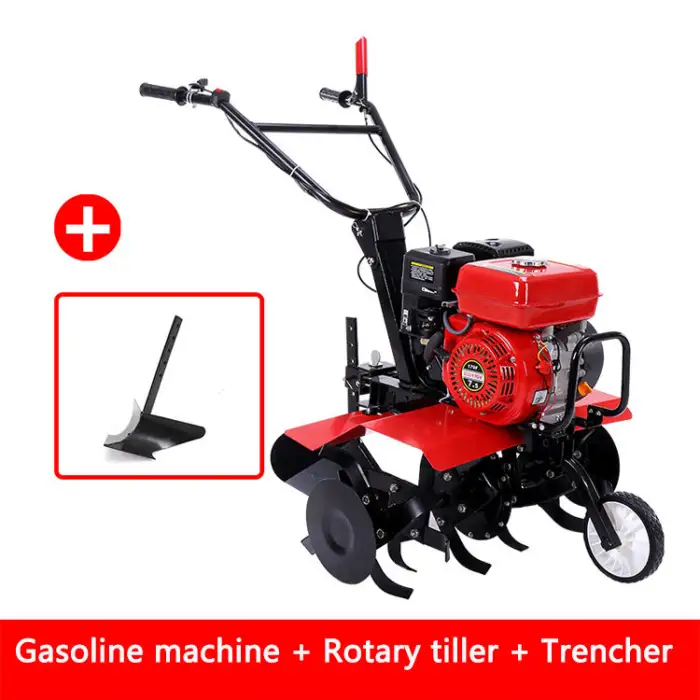 Agricultural Farming Home Use Compact Rotavator Walking Tractor Mini Power Tiller Cultivators