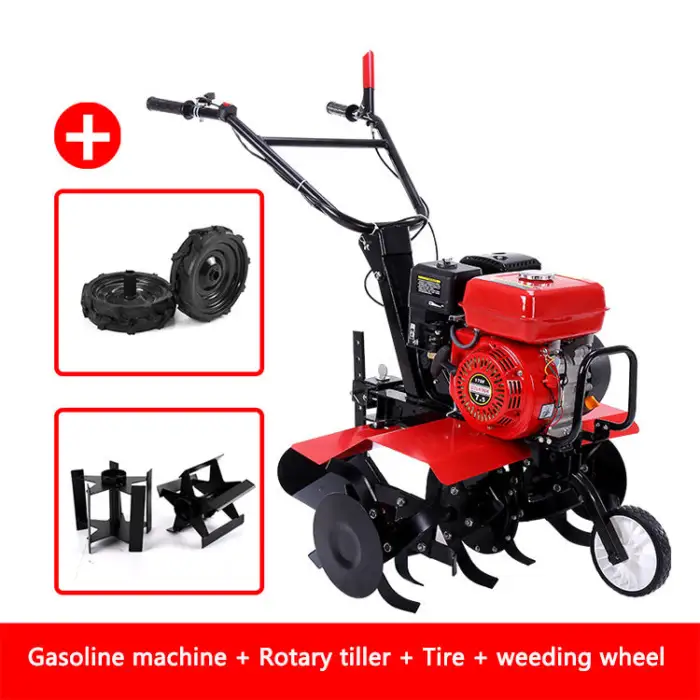 Agricultural Farming Home Use Compact Rotavator Walking Tractor Mini Power Tiller Cultivators