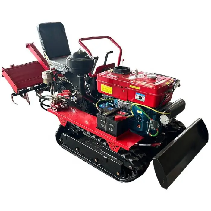 Rotary Tiller Diesel Tiller Mini Walking Tractor Cultivating Machine for Farm and Garden