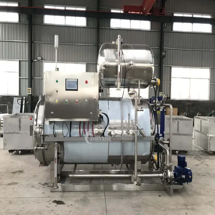 Water Spray Food Retort Autoclave Sterilization Machine Industrial Heat Sterilizer Can Fruit Puree Mushroom Autoclave