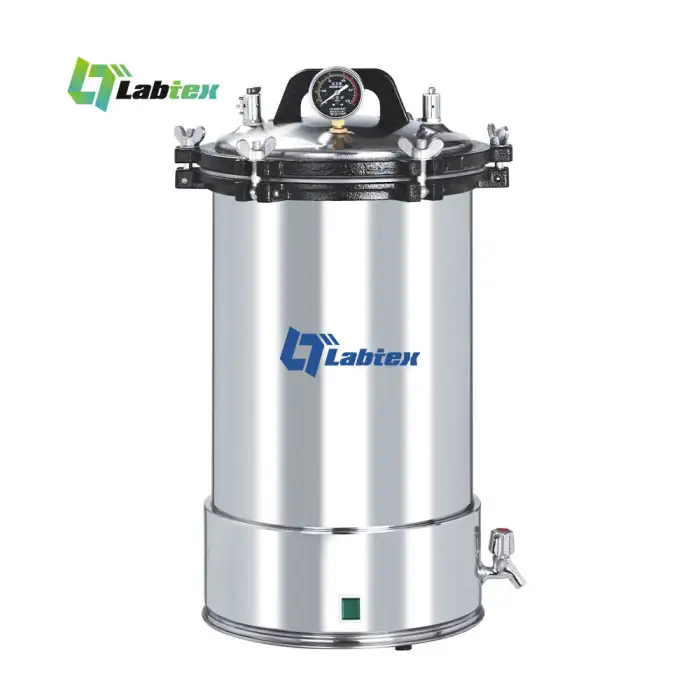 LABTEX 18L 24L Portable Pressure Steam Sterilizer Industrial Food Dental Autoclave Sterilization Machine Steam Sterilization