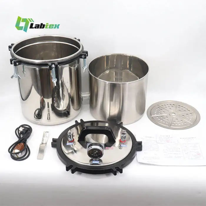 LABTEX 18L 24L Portable Pressure Steam Sterilizer Industrial Food Dental Autoclave Sterilization Machine Steam Sterilization