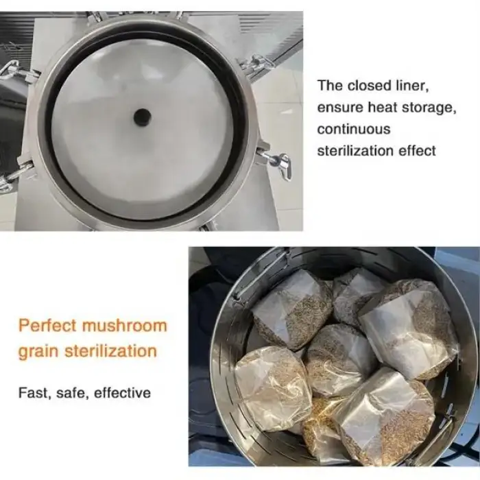 35L 50L 75L 100L 120L 150L Commercial Food Mushroom Substrate Autoclave Sterilizer