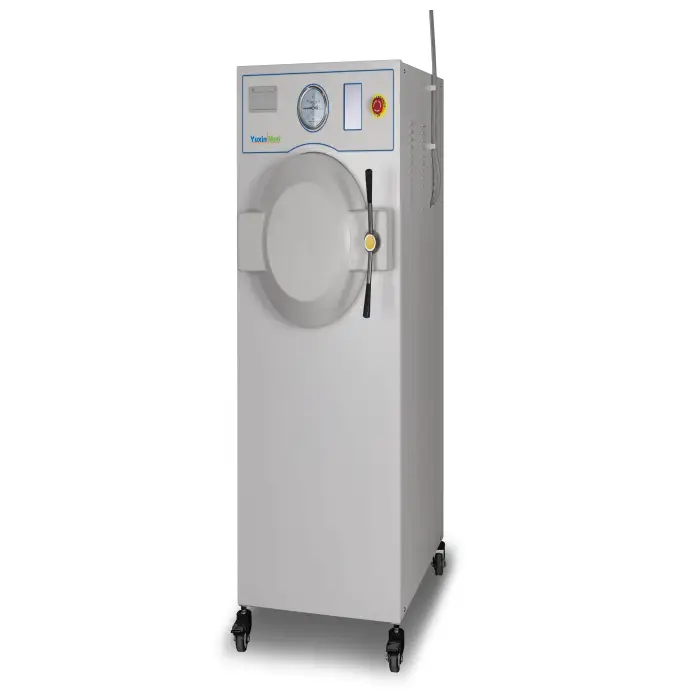 MST-100B Manual Door Horizontal Sterilizer Interior 304 Stainless Steel Pulsating Vacuum Sterilization High Pressure Steam