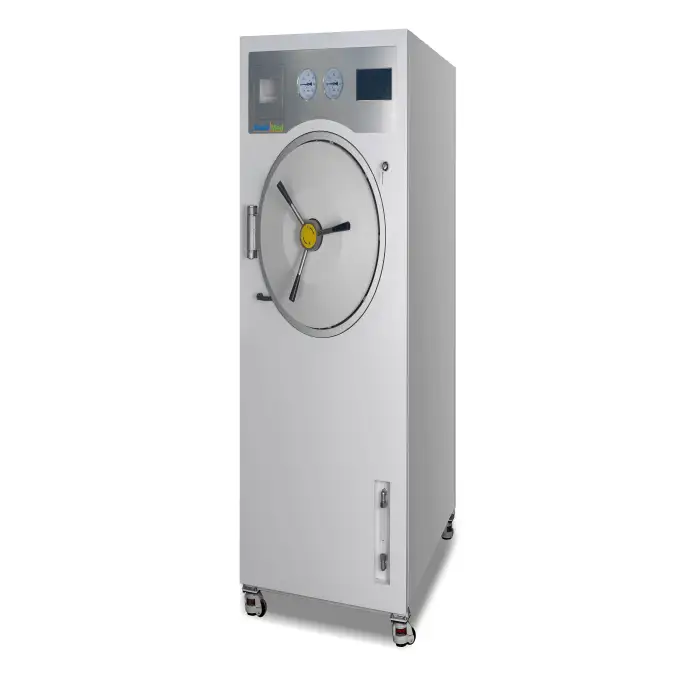 MST-100B Manual Door Horizontal Sterilizer Interior 304 Stainless Steel Pulsating Vacuum Sterilization High Pressure Steam