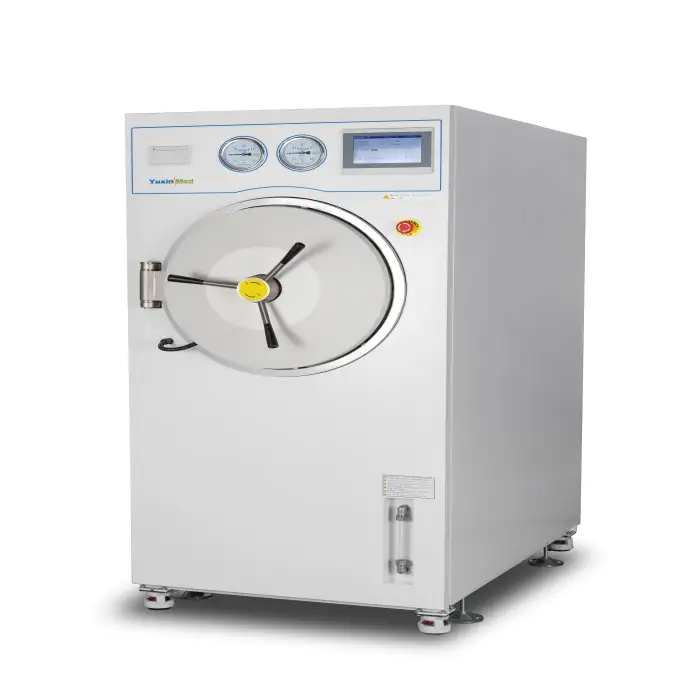 MST-100B Manual Door Horizontal Sterilizer Interior 304 Stainless Steel Pulsating Vacuum Sterilization High Pressure Steam