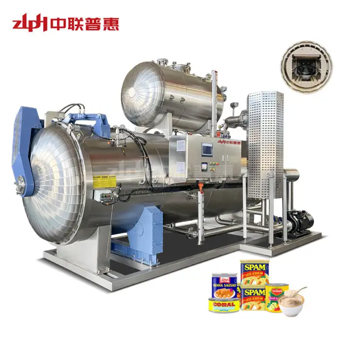 Rotary Water Spray Retort Machine for Pouch Food Sterilizer Retort Machine