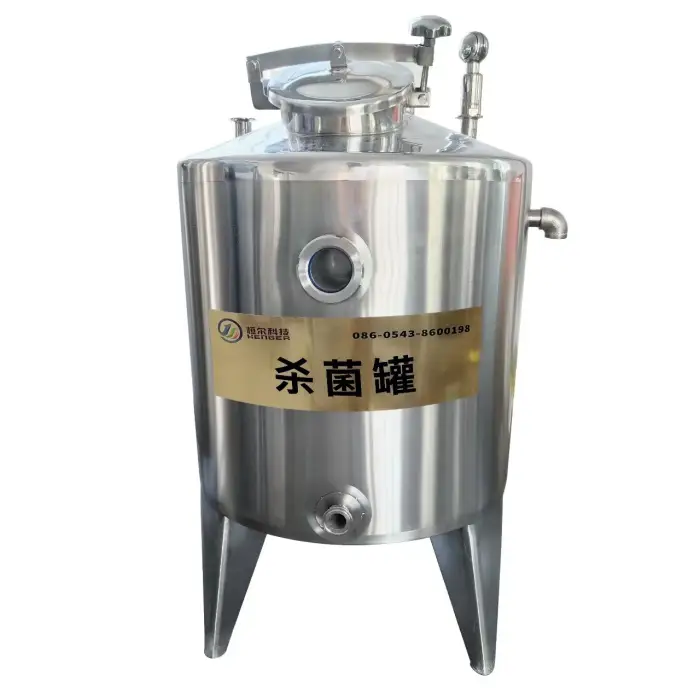 Automatic 100 1000 Liters Milk Pasteurizer Pot Milk Plate Pasteurizer UHT Sterilizer Food Pasteurization Mini Juice Sterilizer