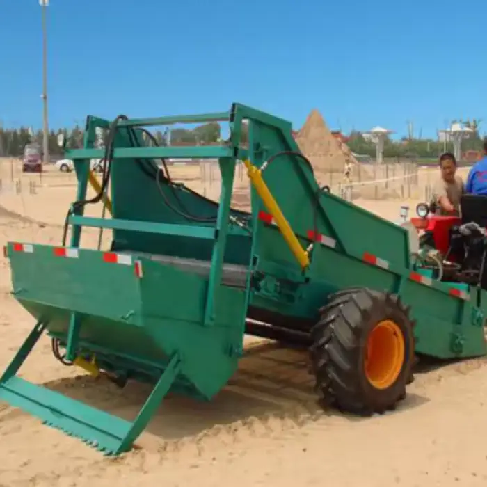 Tractor Mounted Beach Cleaning Machine for Inflied Soil Cleaner and Stone Picker