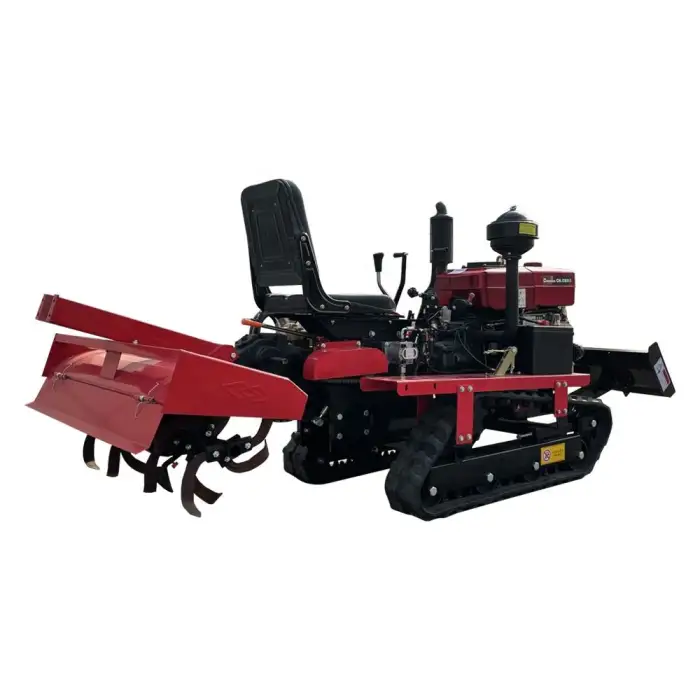 Machine Multi Function Crawler Tractor diesel Paddy Rotavator Cultivators Power Rotary Tiller