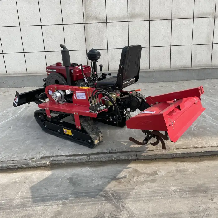 Machine Multi Function Crawler Tractor diesel Paddy Rotavator Cultivators Power Rotary Tiller