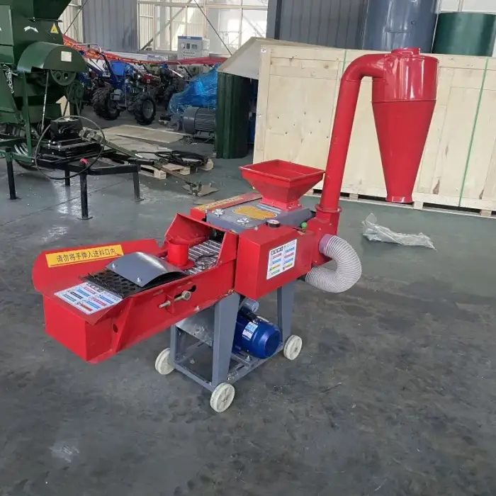 Small Agricultural Multi-Functional Chaff Cutter Power Rotary Tiller Fresh Rice Stalk Back Rotary Power Tiller