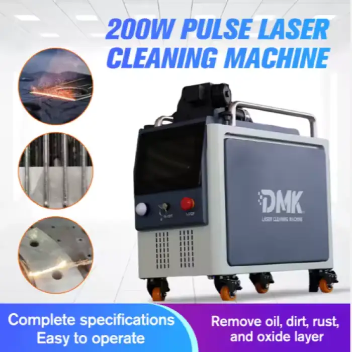 Machine New 200w Pulse Laser Cleaning Machine for Rust Wood Paint Removal on Stone Aluminum Stainless Steel