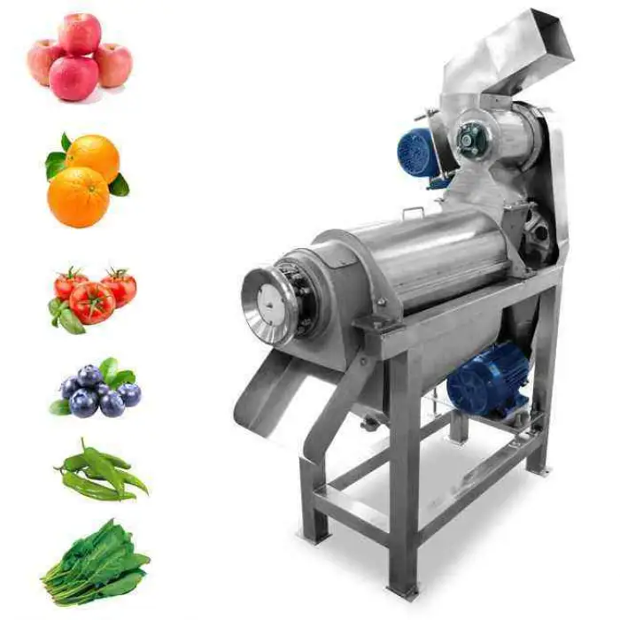 Industrial Cold Press Fruit Juice Screw Extractor Vegetable Crushing Juicer Dispenser Machine