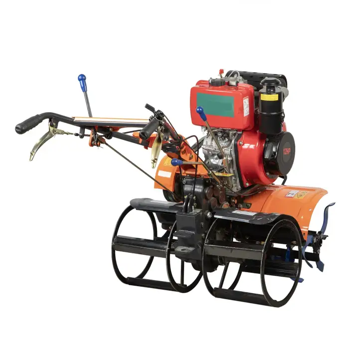 173F 5HP diesel Micro-Cultivator Hand Push Fruit Weeding Trenching Soiler Trenching Machine