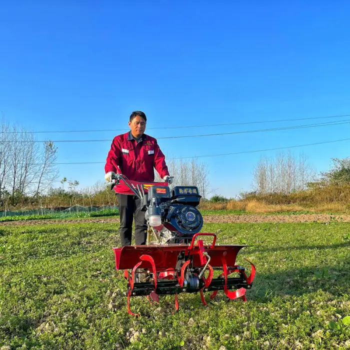 7HP 170F Mini Cultivating Machine Power Tiller Rotary Agricultural Machinery Cultivator