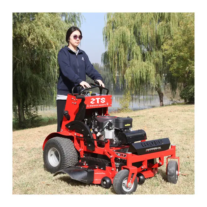 Turning Standing Lawn Mower Four-wheel Drive zero Turning Angle Weeding Machine