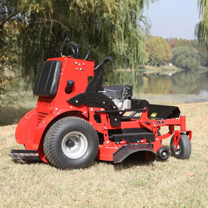 Turning Standing Lawn Mower Four-wheel Drive zero Turning Angle Weeding Machine