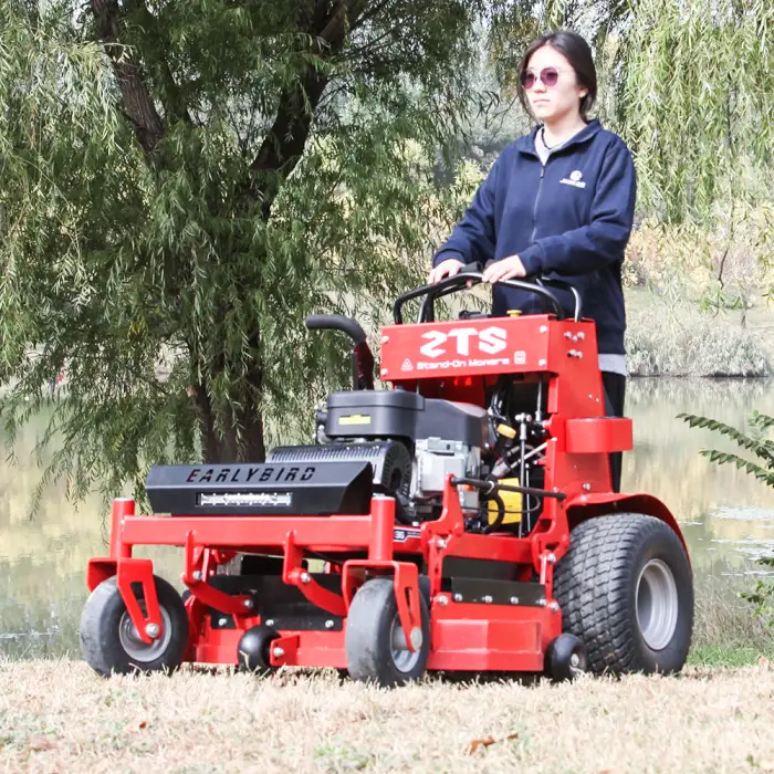 Turning Standing Lawn Mower Four-wheel Drive zero Turning Angle Weeding Machine