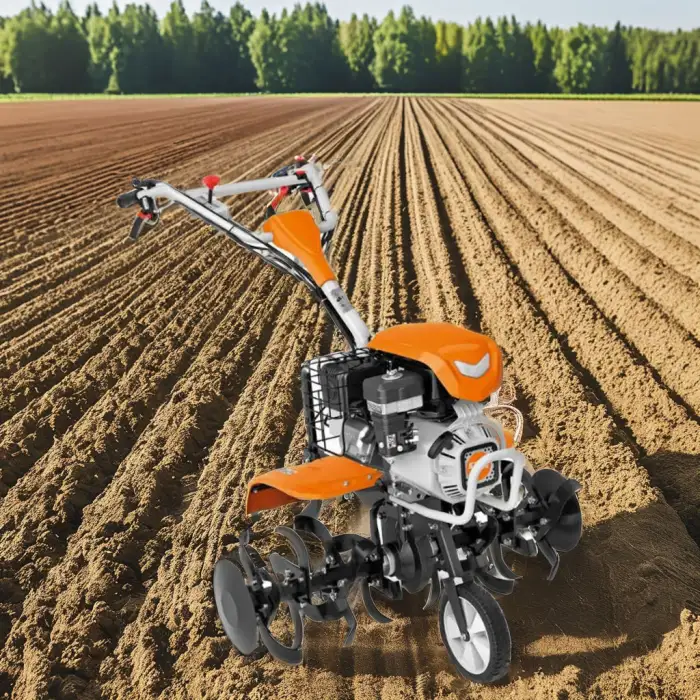 Mini Walking Tiller Power Cultivator Garden Micro Crawler Machine Agricultural Farming Ridger Rotavator Engine Gear Motor